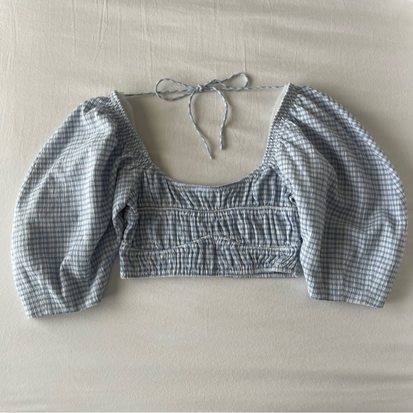 SONG OF STYLE size Small Cassia Top in Blue & White - Picture 2 of 9